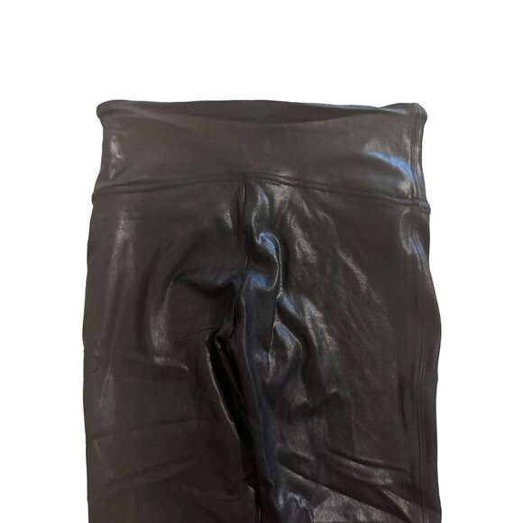 SPANX Womens Black Metallic Skinny Leggings Size Small - Picture 6 of 7